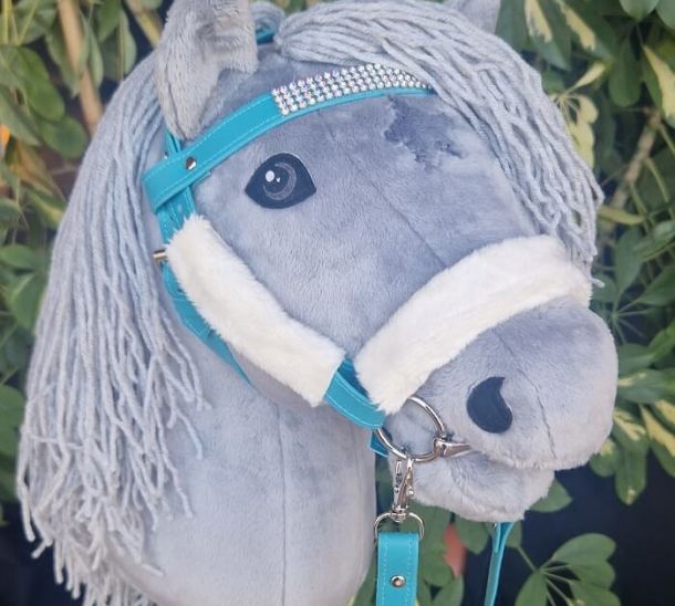 Hobby Horse Hellgrauer Trense mit Gebiss