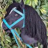 Hobby Horse schwarz Trense mit Stirnriemen