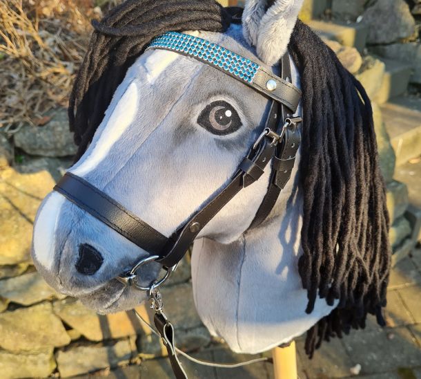 Hobby Horse dunkelgrauer schattiert Trense mit Gebiss