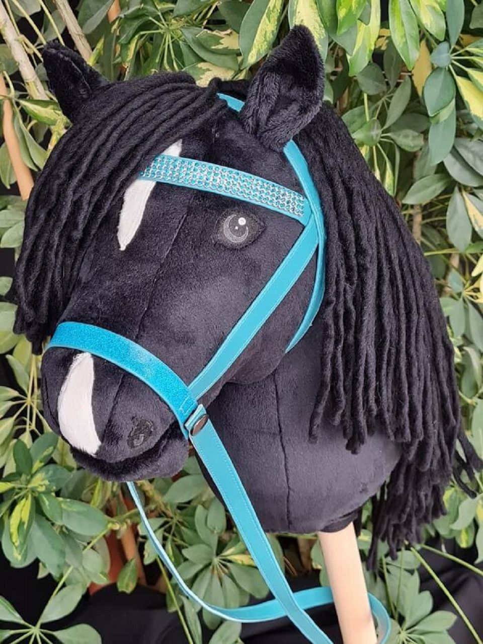 Hobby Horse schwarz mit Trense ohne Gebiss