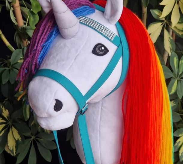 Hobby Horse Einhorn mit Regenbogenmähne